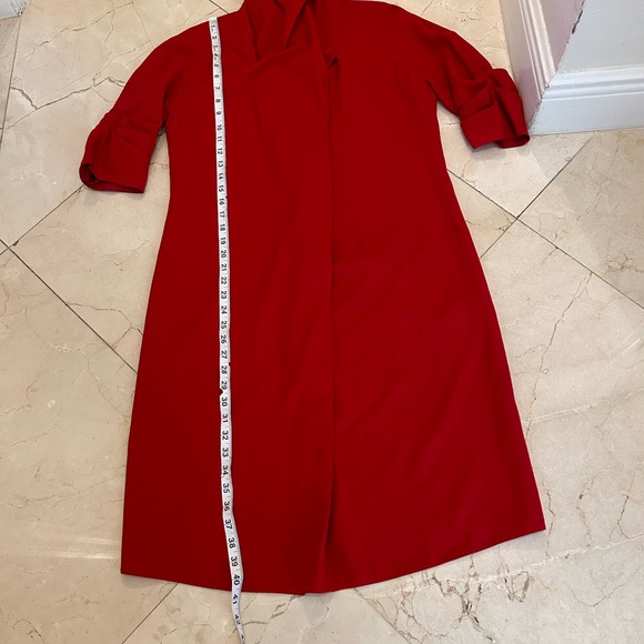 Armani red dress, size 10, wool and viscose - Picture 6 of 10